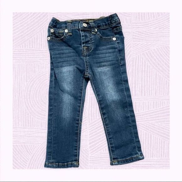 7 For All Mankind The Skinny Stretch Jeans Size 18‎ Months - Picture 2 of 7